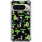 Adult Swim Rick and Morty Portal Pattern Pixel 9 Pro XL Clear Case